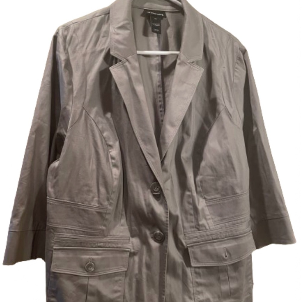 Lane Bryant blazer/jacket gray